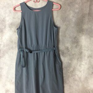 SWISSALPS Dress cinched waist with belt zip pocket Tank Dress Summer lightweight